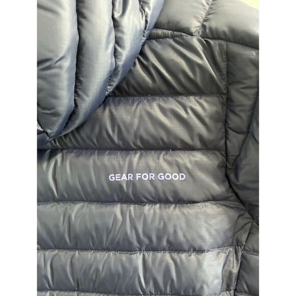 Cotopaxi Down Fuego Parka Hood Insulated Long Puffer Jacket Blue Women XL - Picture 11 of 14